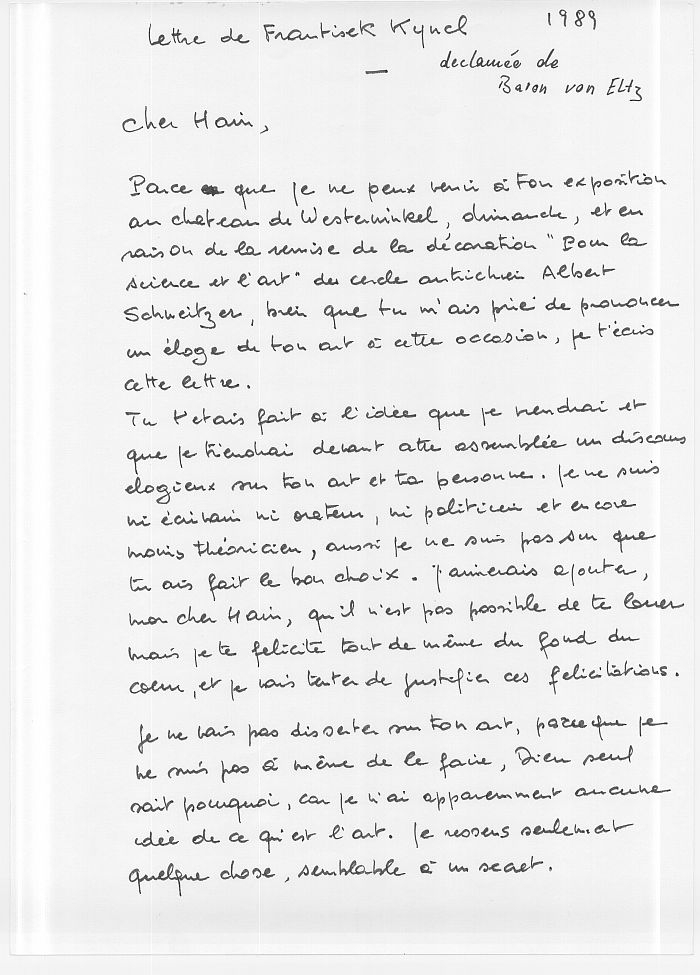 Niedergeschrieben von Dr. Claude Maurin