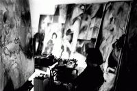 Hain Eric Diekel in seinem Atelier