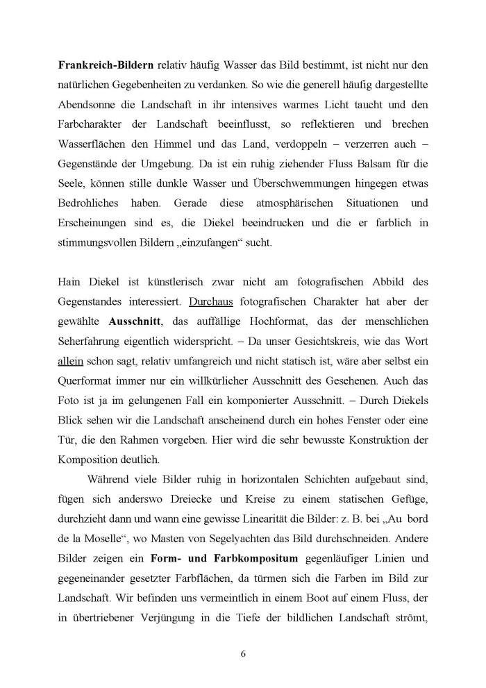Text zur Eröffnung der Ausstellung  von Dr. Sabine Ladwig