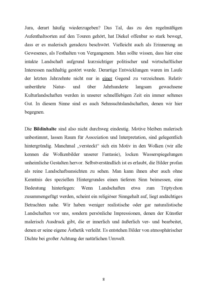 Text zur Eröffnung der Ausstellung  von Dr. Sabine Ladwig